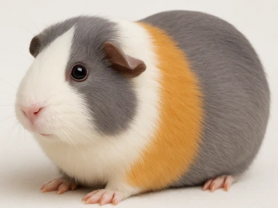 Meerschweinchen in slateblue gold weiß 