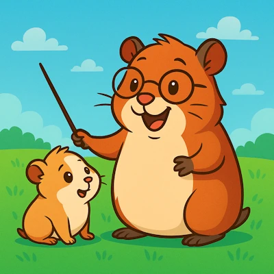Meerschweinchen Zeichnung Erziehermeerschweinchen
